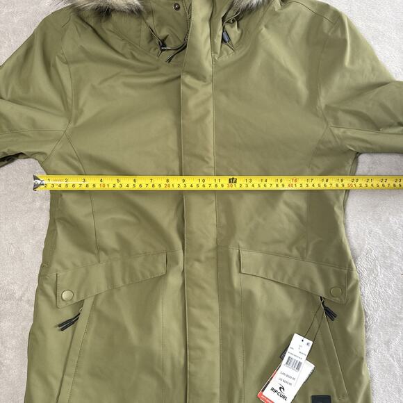 Rip Curl Anti Series Parker Green Jacket 10k Women’s In Size L - Picture 7 of 14